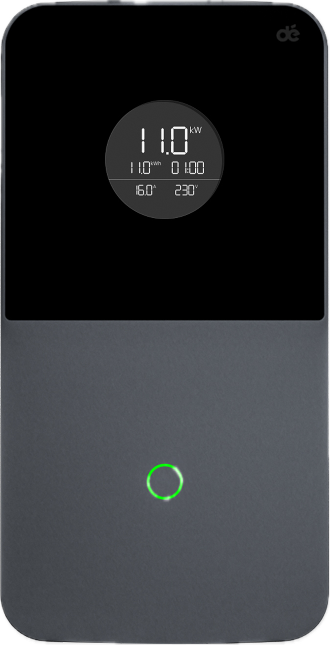 Display der mobilen Wallbox